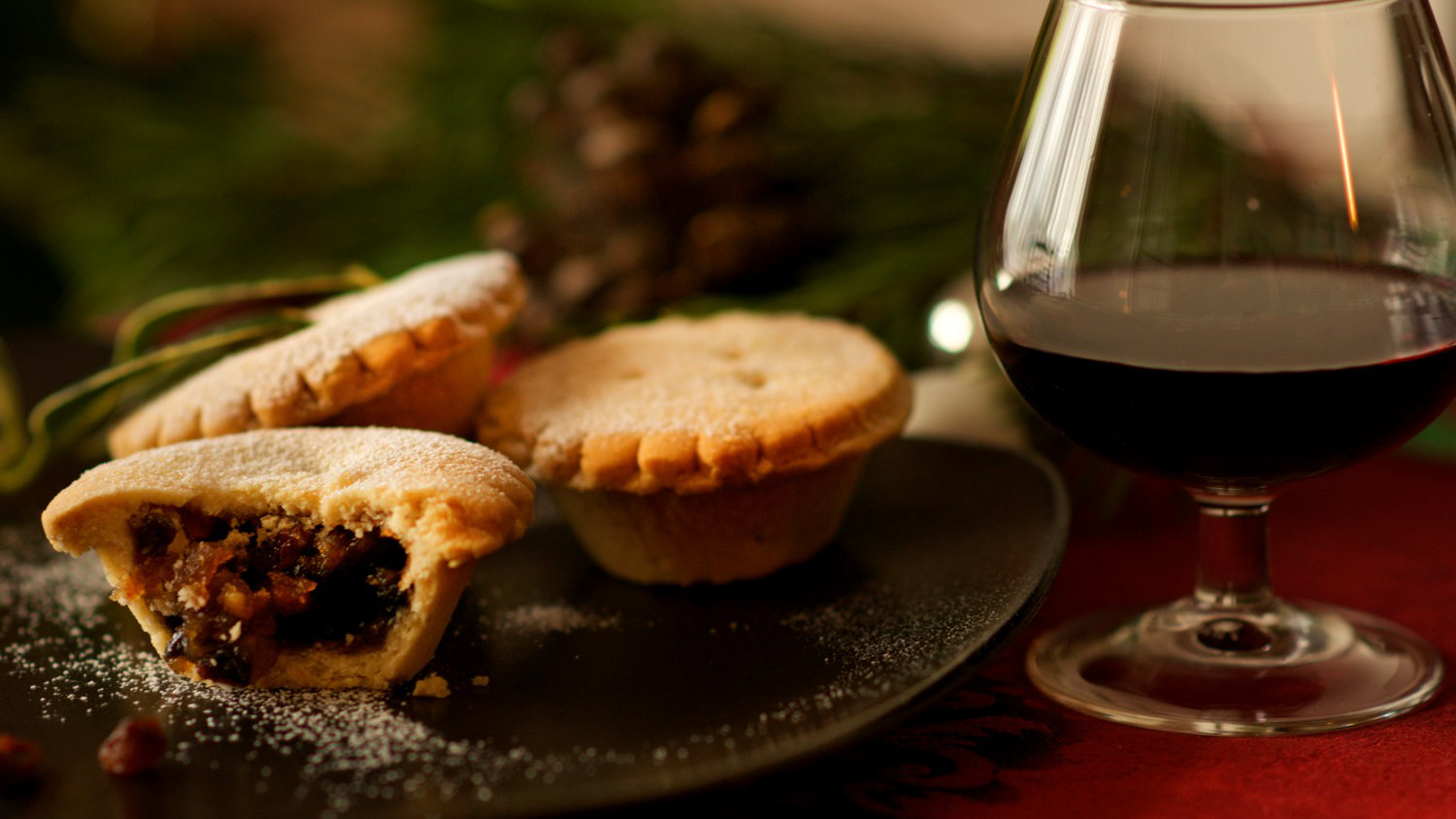 Pies and wine